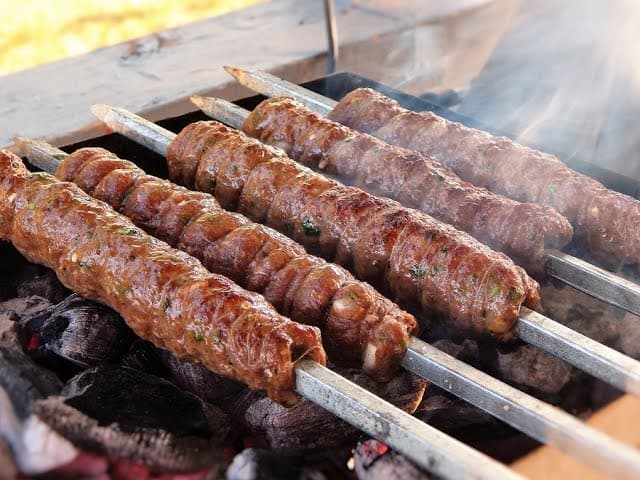 Beef dhaga kabab