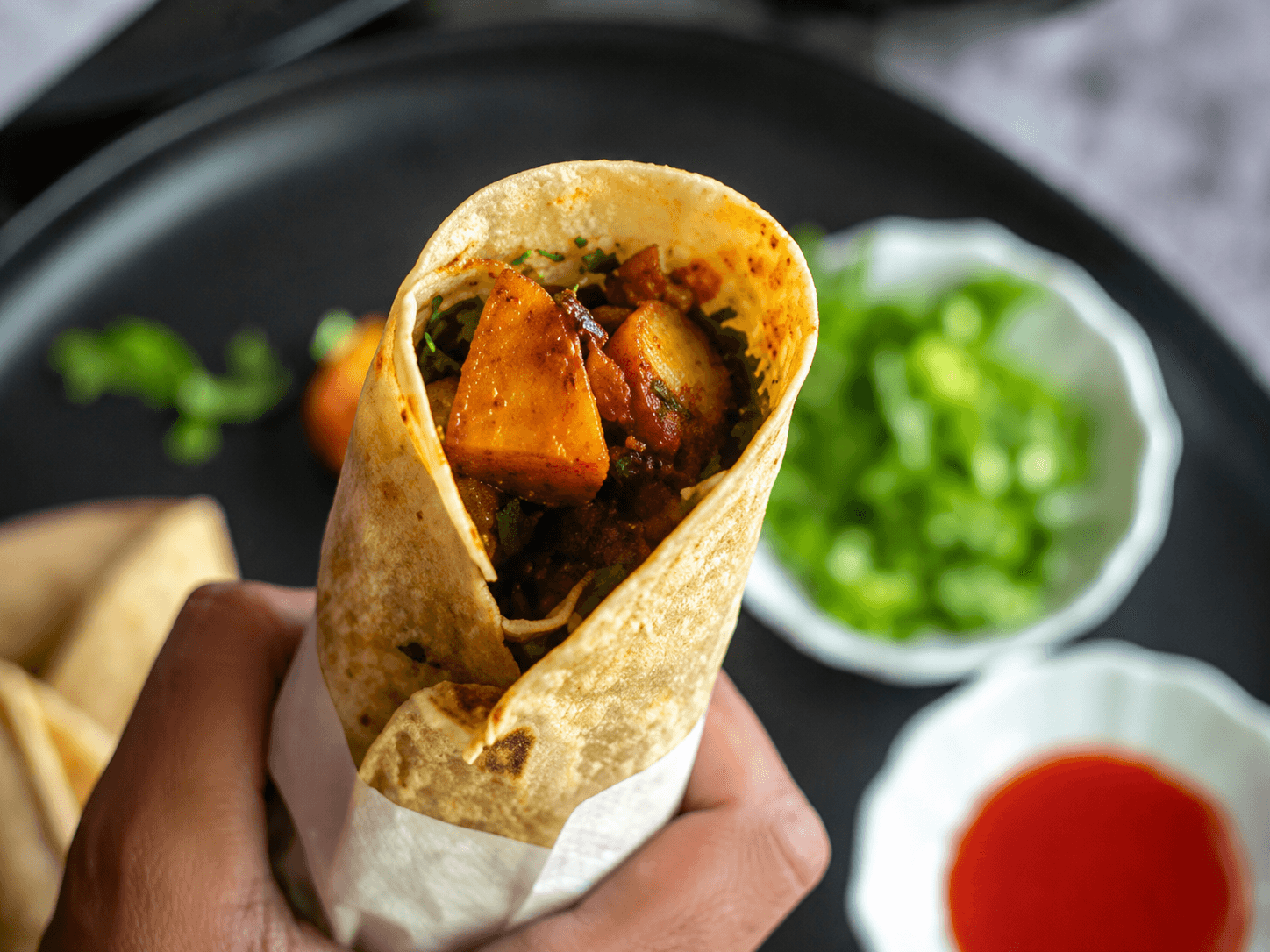 Gurda chapati roll